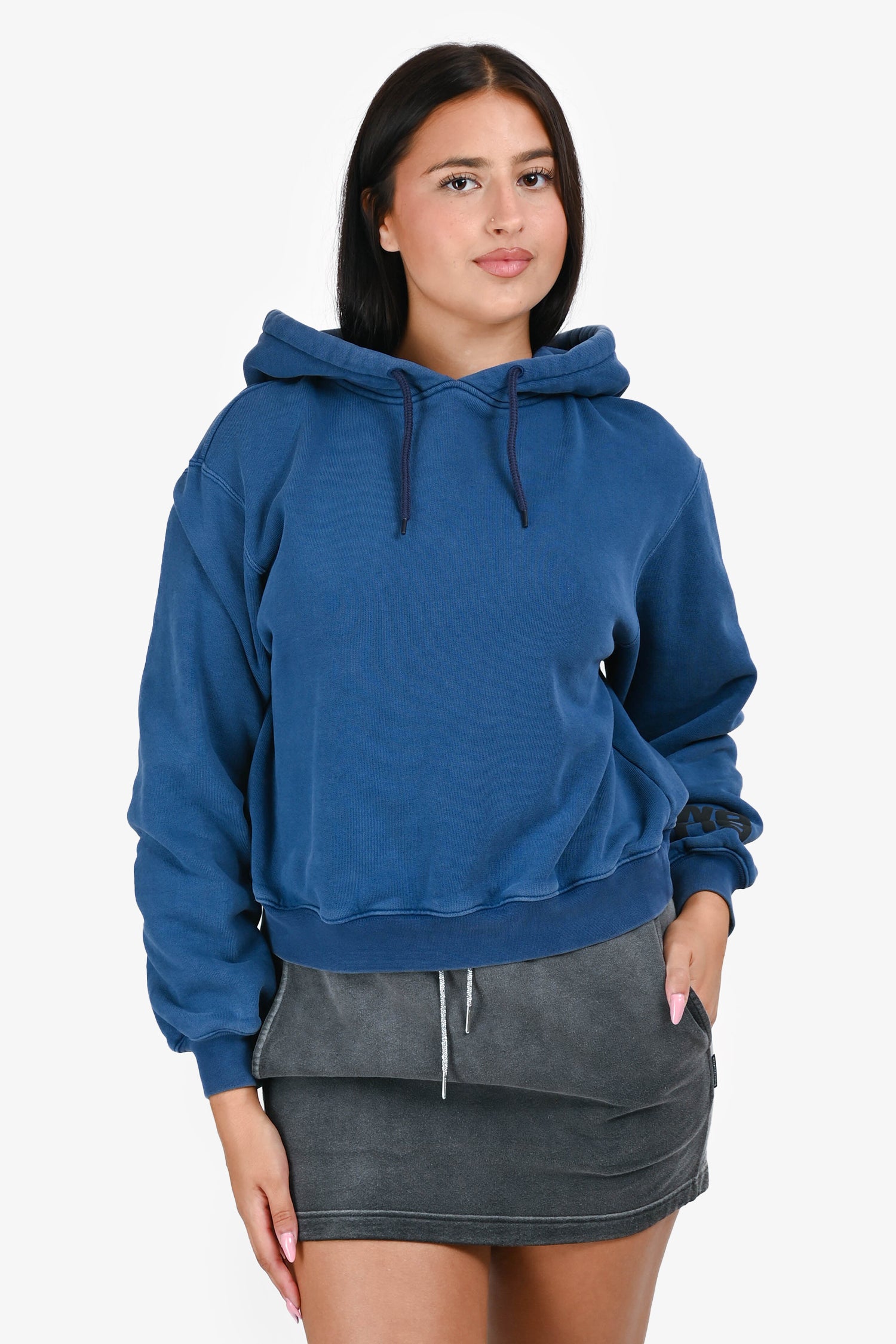 alexanderwang.t ウォッシュド ベロアパーカー XS 青 other - alexanderwang.t ウォッシュド ベロアパーカー XS 青の通販 by