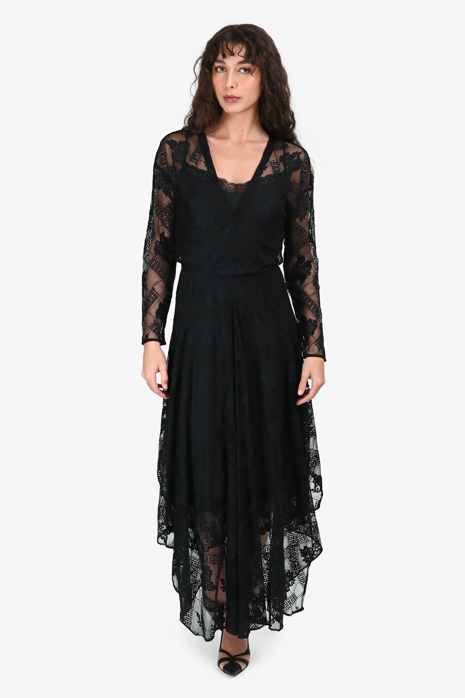 Maje Black Lace Overlay Dress Size 2 – Mine & Yours