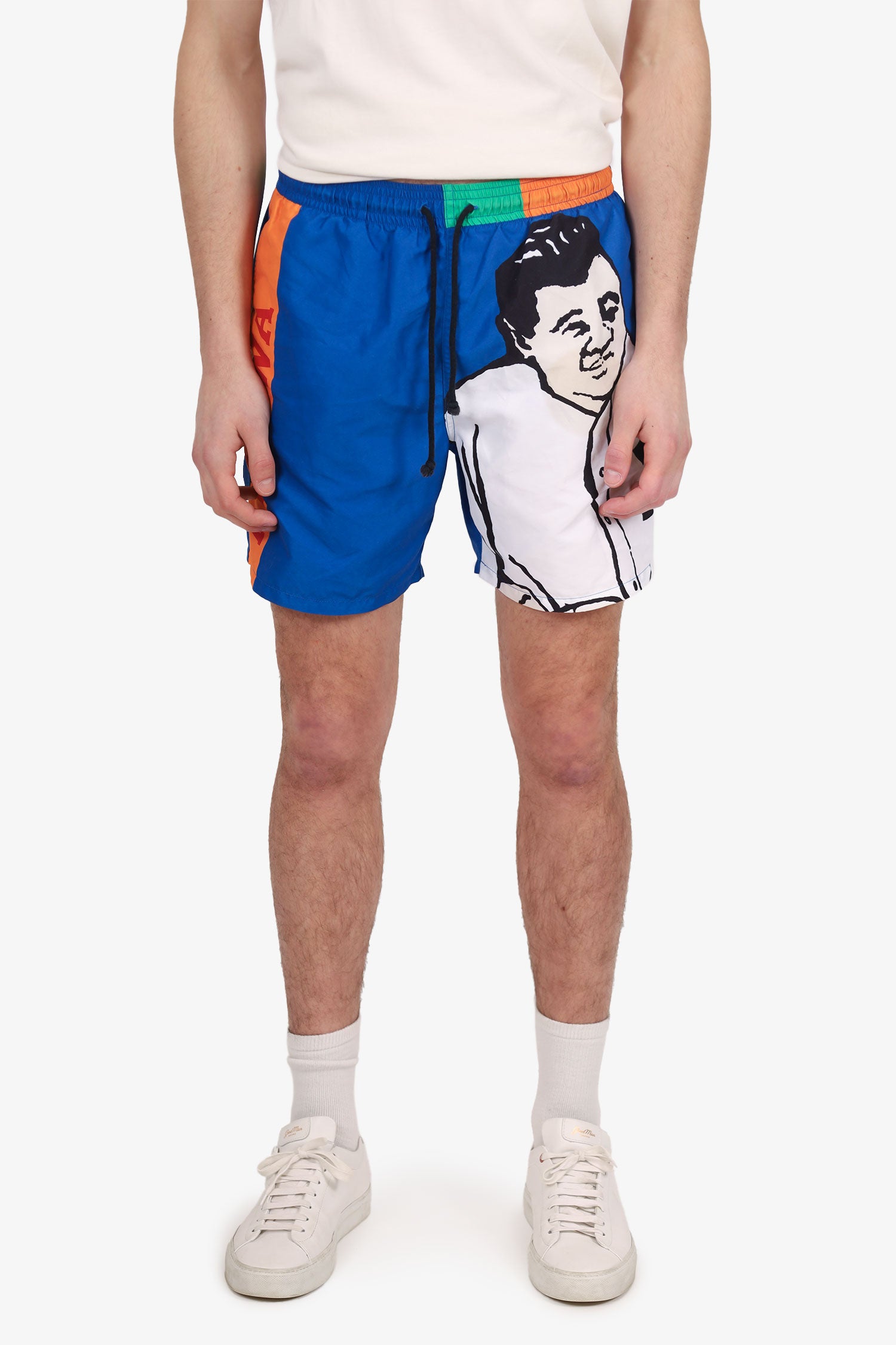 JW Anderson　水着/ショートパンツ JW Anderson Blue/Orange Printed Swim Shorts Size 40 Mens – Mine