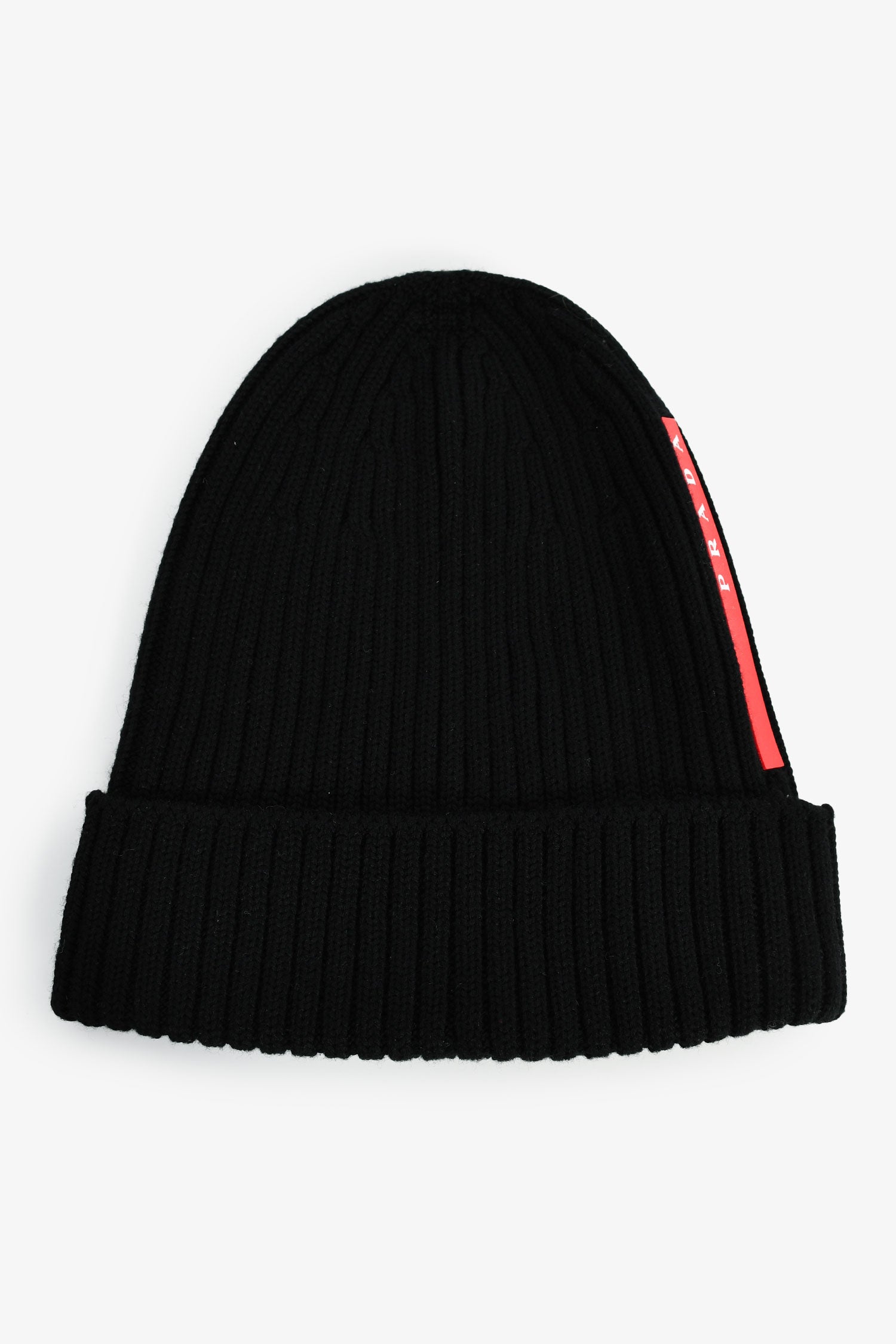 Prada Black Rib Wool Knit Beanie Size M – Mine & Yours