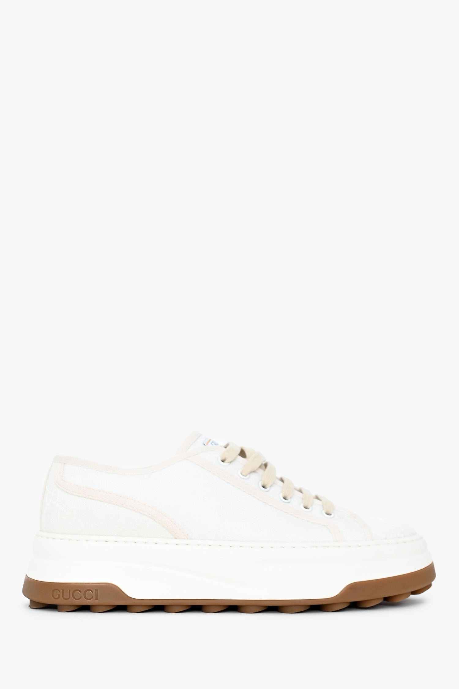 Gucci White Tennis Trek Low Top Sneaker Size 8 Mens – Mine & Yours
