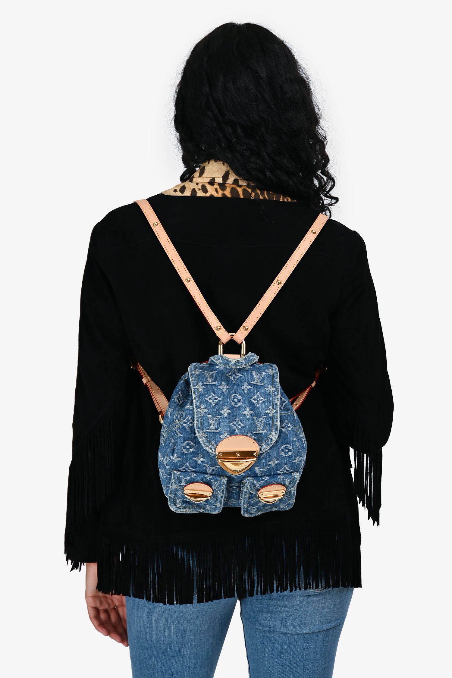 louis vuitton backpack denim Louis Vuitton Blue Denim Monogram Mini Venice Backpack – Mine & Yours