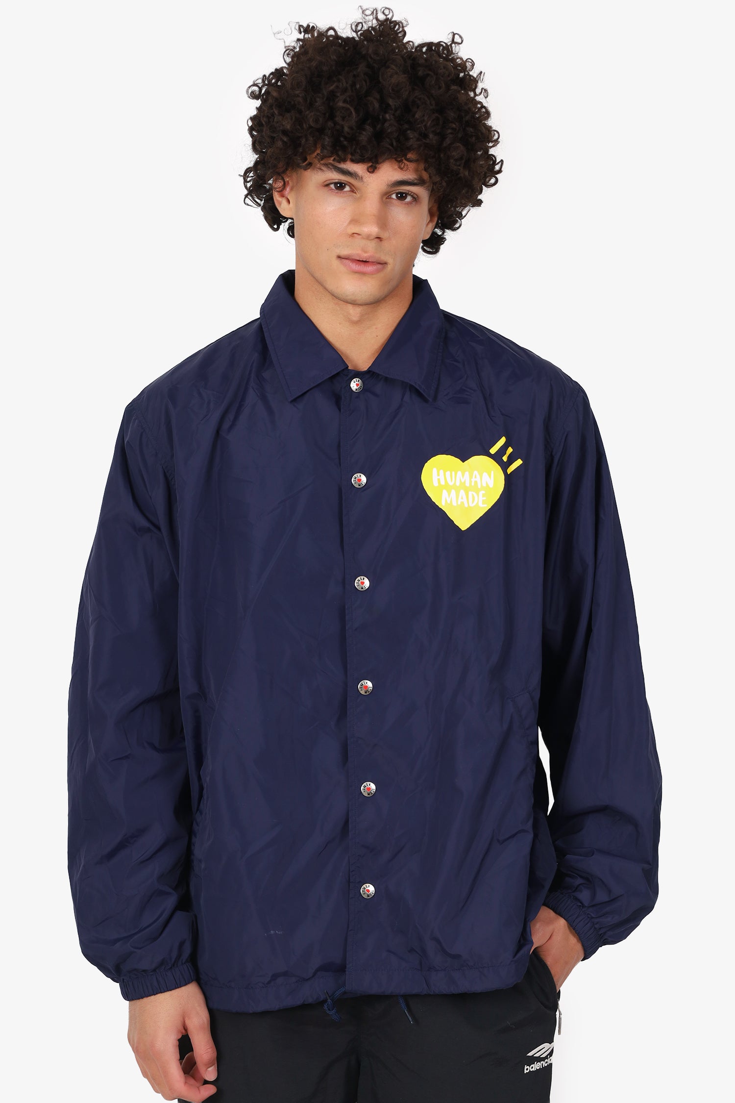 HUMAN MADE COACH JACKET S NYLON 初期 NIGO Human Made Navy Nylon