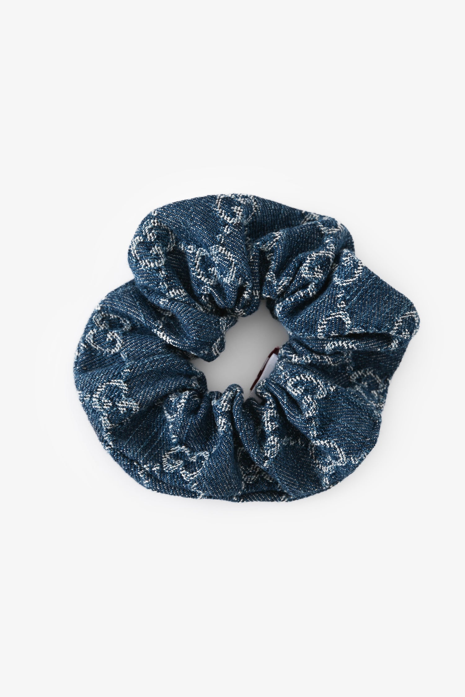 GUCCI GG logo denim scrunchie hair tie Gucci Blue GG Denim Headband Gucci | TLC main image 2