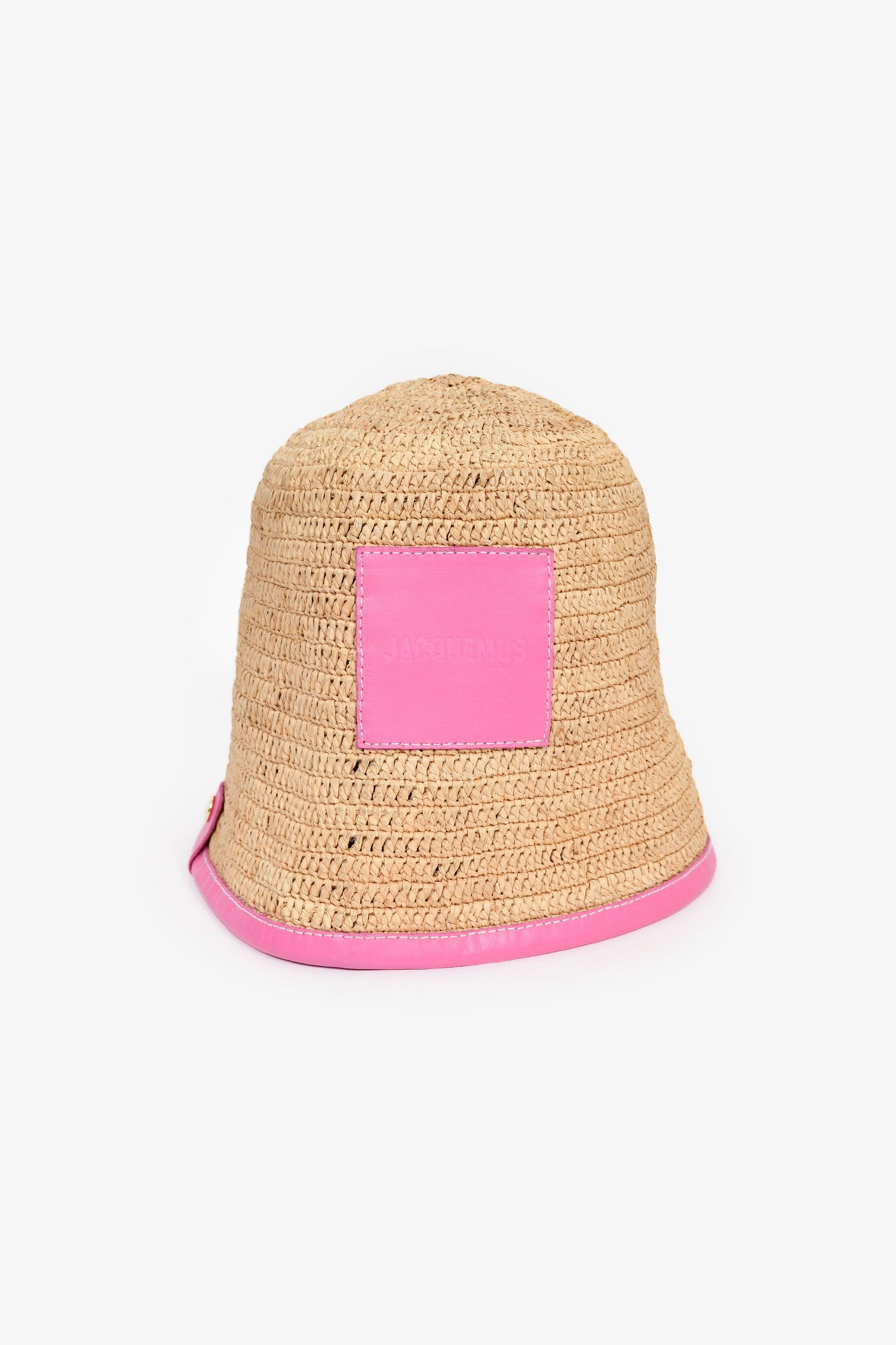 Jacquemus Pink/Brown Raffia 