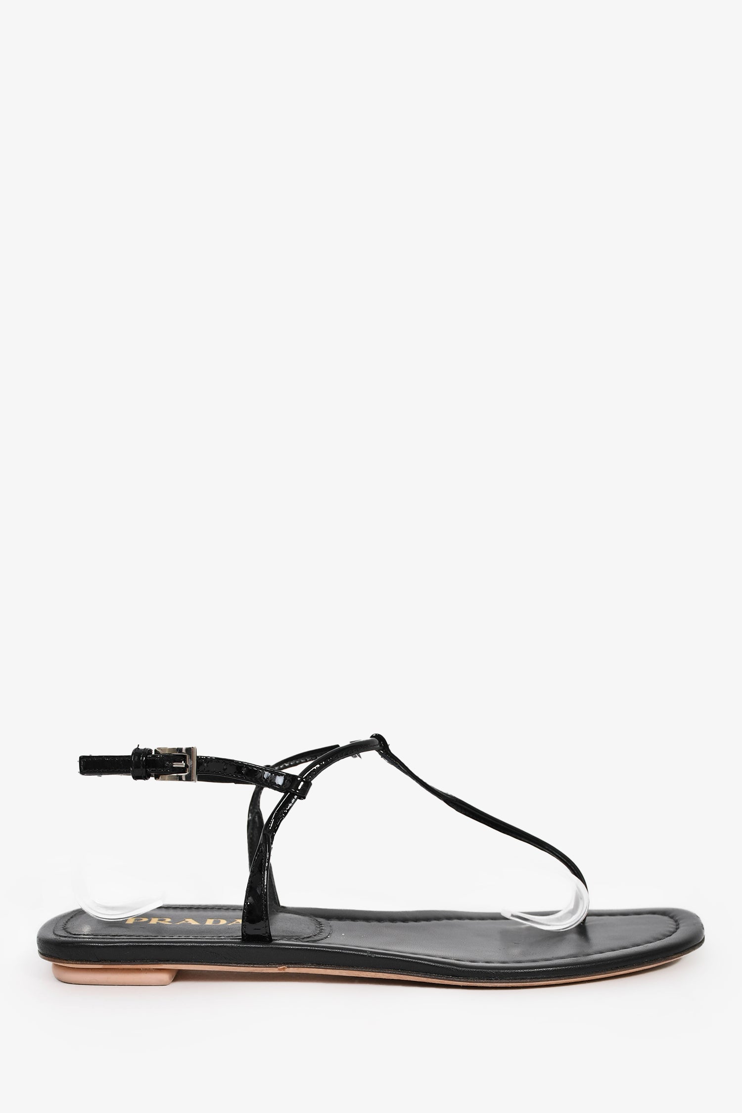 Prada Black Patent Leather Sandals Size 36.5 – Mine & Yours