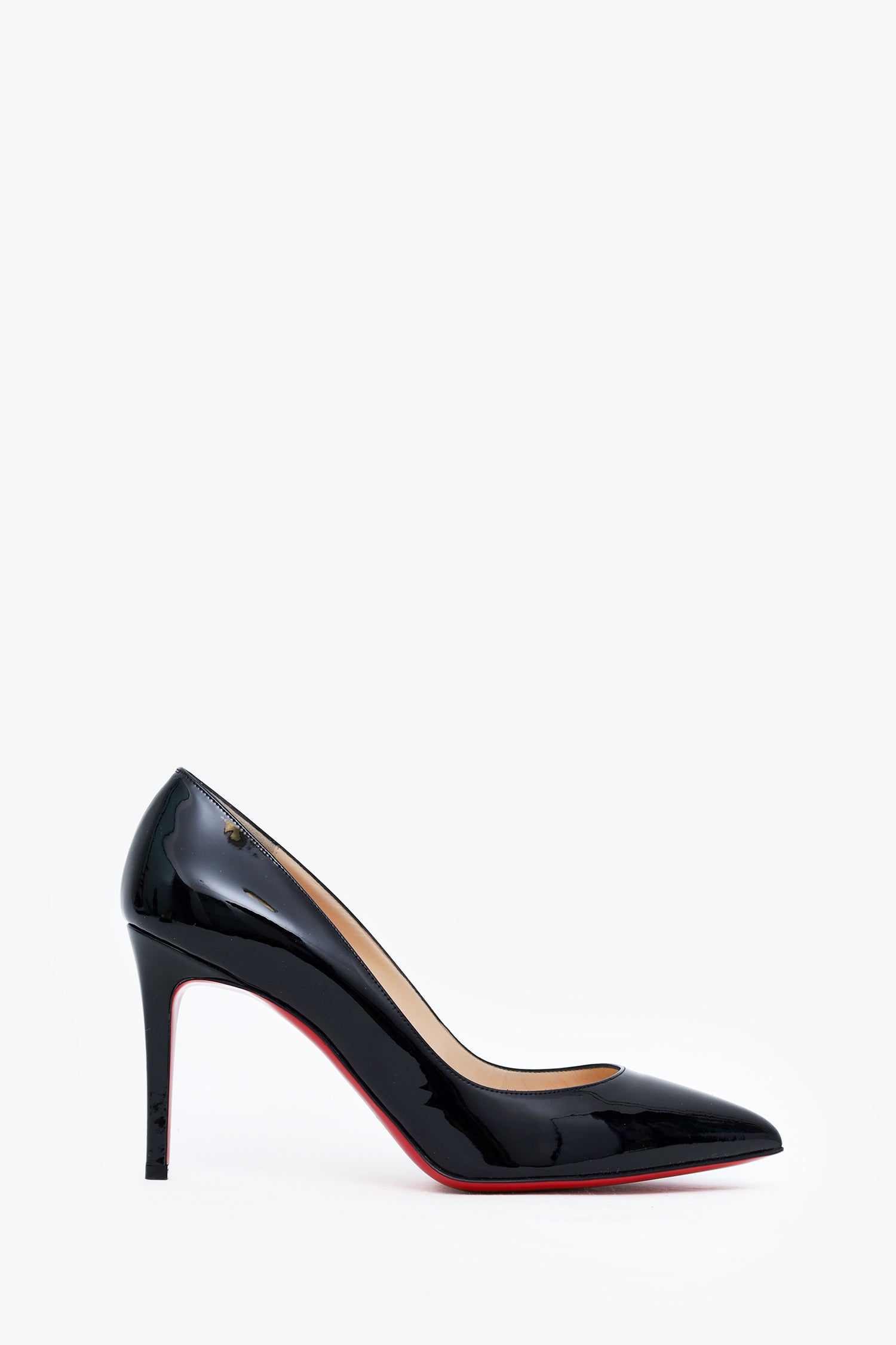 Christian Louboutin Black Patent Pigalle 85 Heels Size 39.5 – Mine