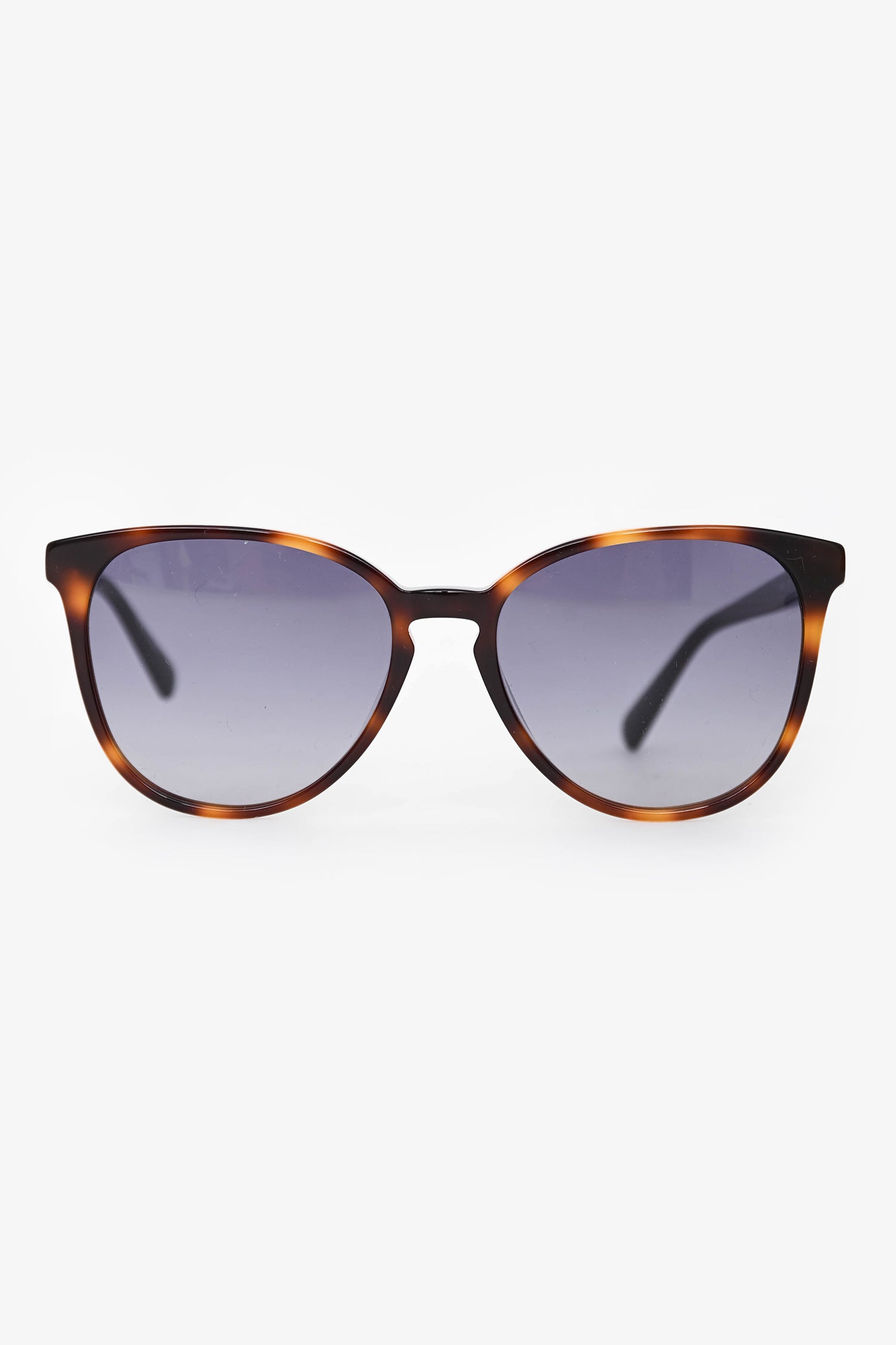 Longchamp Tortoise Round Sunglasses Brown Gradient Lens w Case NEW LONGCHAMP LO697S 701 Striped Honey Womens Gradient  main image 4