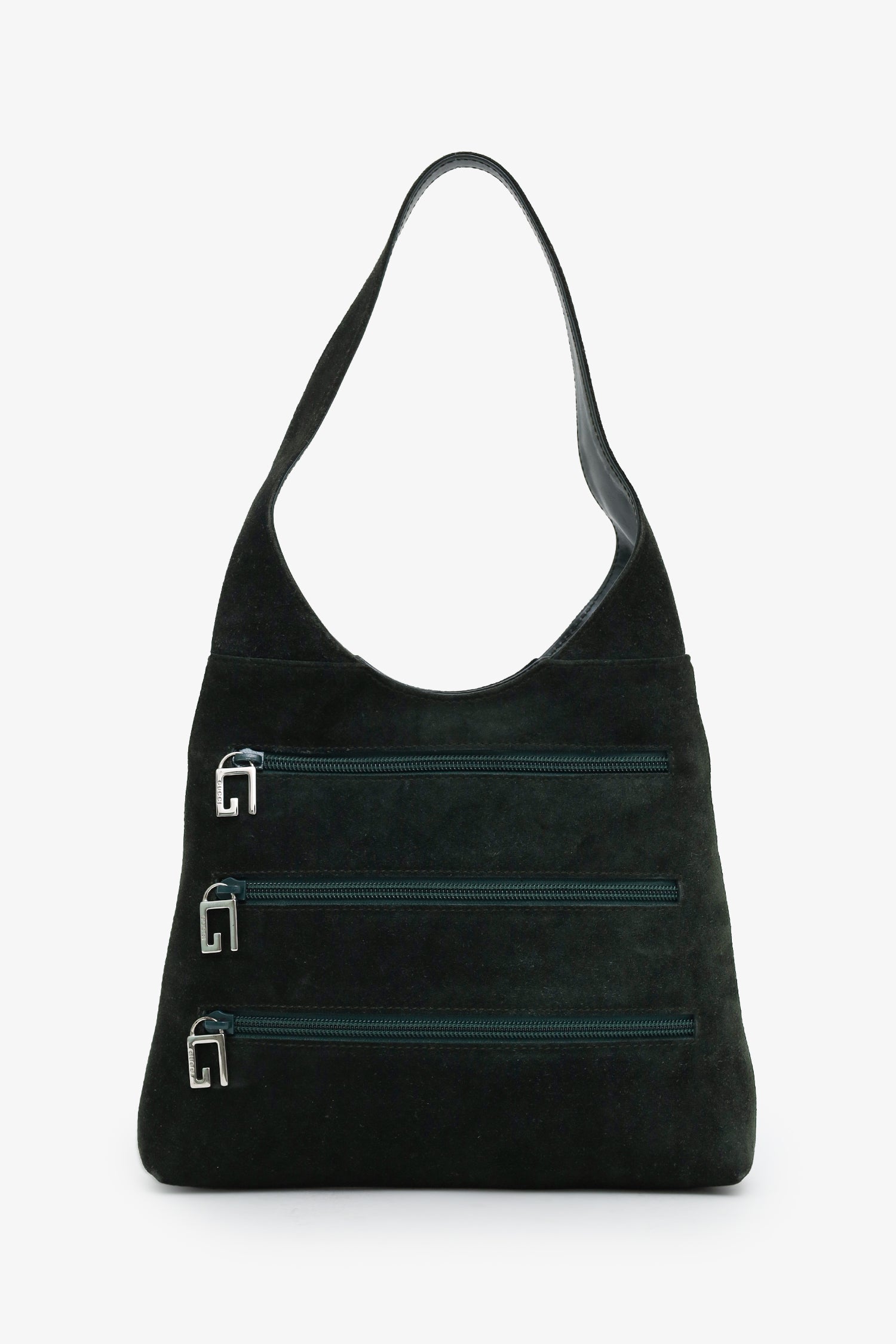 Gucci Tom Ford Green Suede 3-Zipper Jackie Shoulder Bag – Mine & Yours