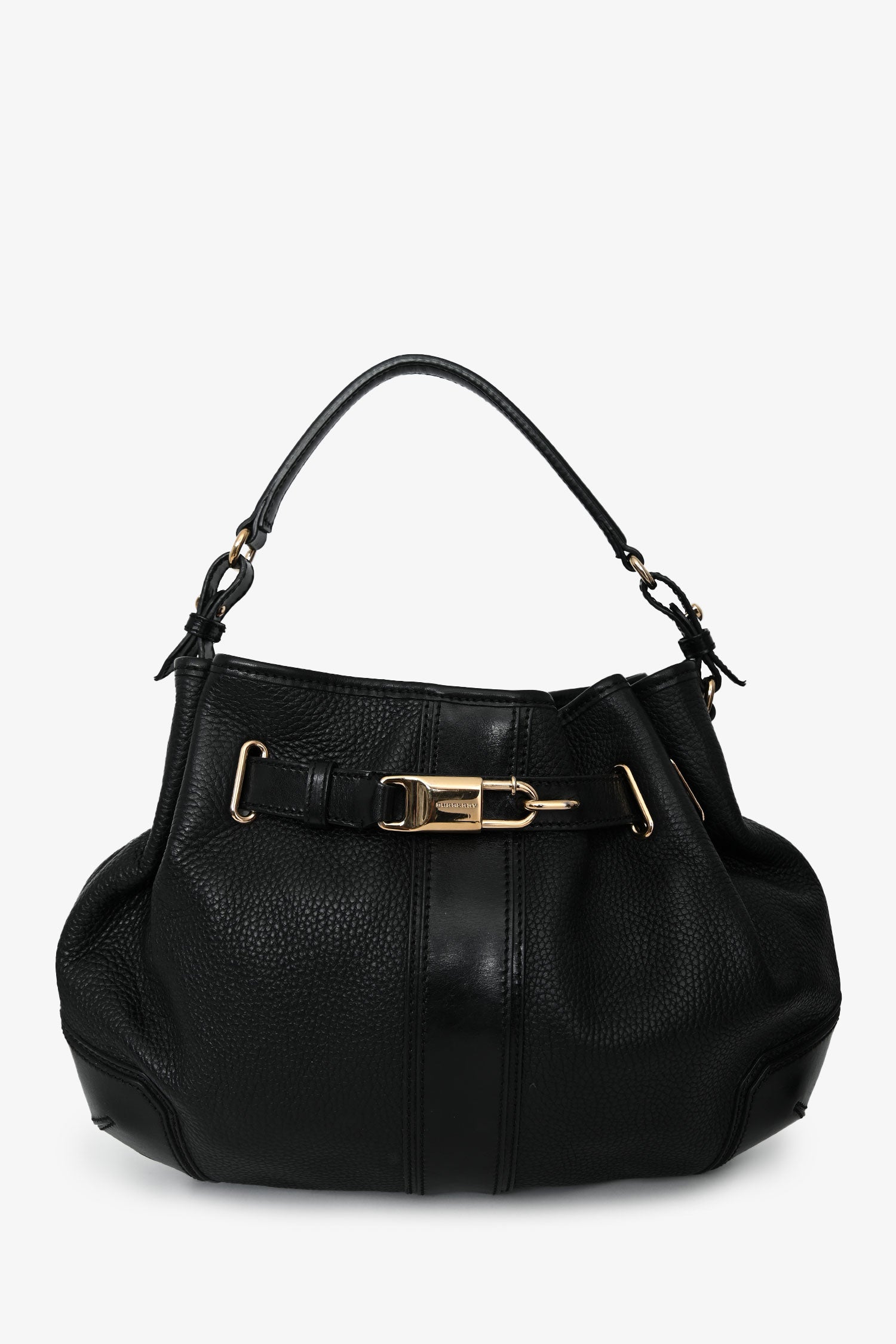 Burberry Black Leather 'Willenmore' Medium Crossbody Bag – Mine