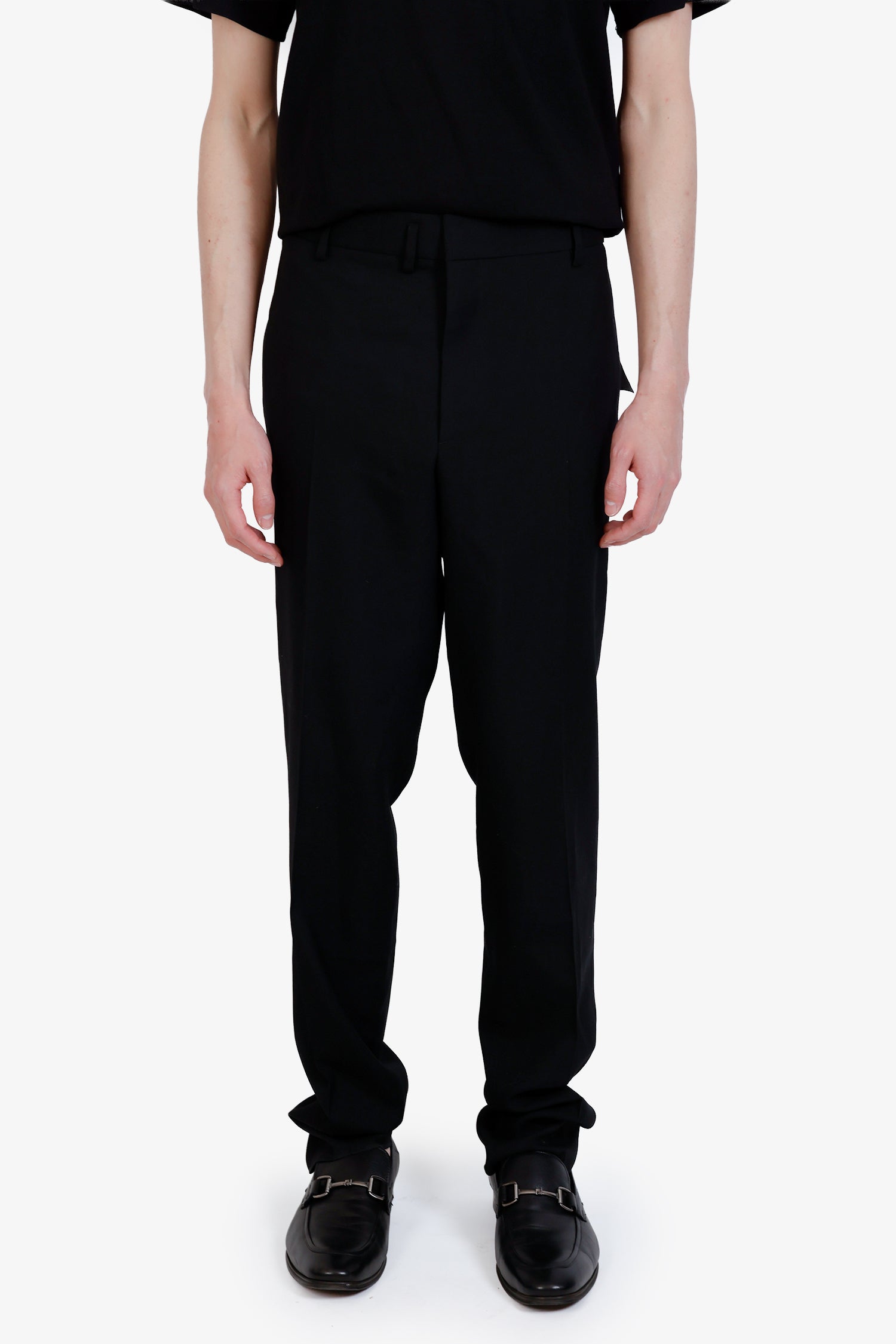 Saint Laurent Black Straight Leg Trousers Size 56 Mens – Mine & Yours