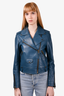Mackage Blue Leather Jacket Size S