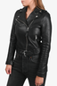 Mackage For Aritzia Black Pebbled Leather Belted Jacket Size XS