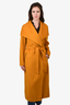 Mackage Mustard Yellow 'Thalia' Wool Wrap Coat Size L