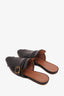 Marni Black Leather Fringe Fllat Kiltie Mules Size 36