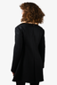 Marni Black Wool Beige Trimmed Coat Size 42
