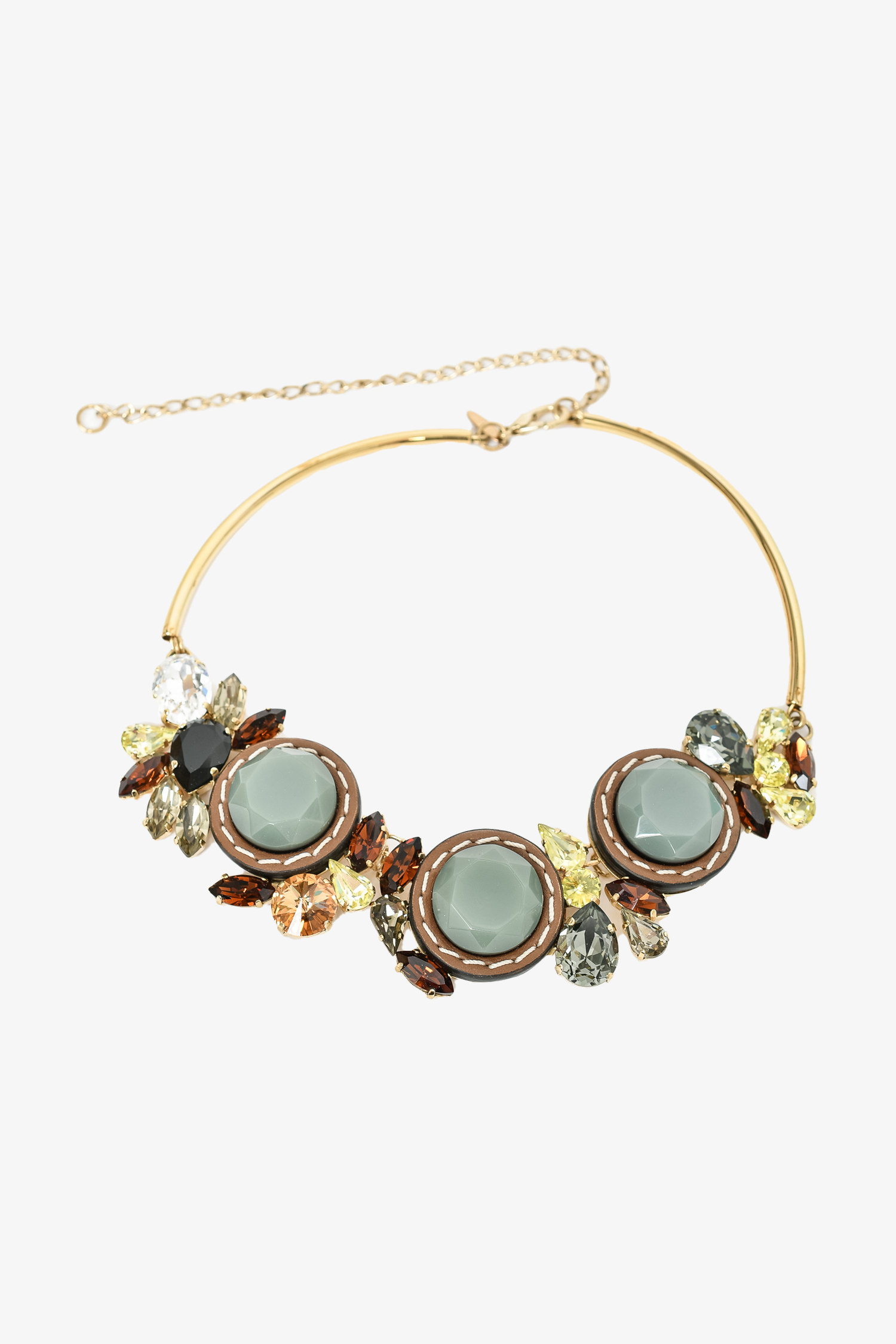 Gigi Teal Dark Mix Choker Necklace main image 1