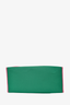 Marni Green/Pink Canvas Large Tote with Leather Pouch