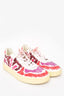Marni x Veja White/Purple Leather Scribble Sneakers Size 10 US