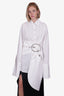 Marques Almeida White Large Buckle Shirt Size 10