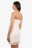 Milly White Eyelet Strapless Dress Size 6