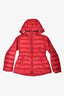 Burberry Children Red Nylon Puffer Coat Size 10Y