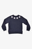 Givenchy Navy Blue Cotton Sweater with Star Detail Size 4Y Kids