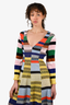 Missoni Multicoloured Knit V-Neck Dress Size 42