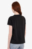 Miu Miu Black Cotton Club Print T-Shirt Size L