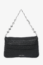 Miu Miu Black Matelasse Leather Jewel Flap Shoulder Bag SHW