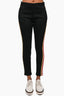 Miu Miu Black/Yellow Side Stripe Trousers Size S