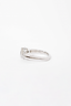 Montecristo Jewellers 19K White Gold Diamond Cross Ring Size 4.75