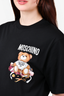 Moschino Black Cotton Toy Bear T-Shirt Size S Mens (As Is)