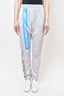 Moschino Couture Grey/White Logo Track Pants Size XS