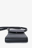 Balenciaga Black Leather Ghost Phone Holder Shoulder Bag