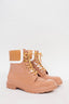 See by Chloe Beige Patent Rain Boots Size 40