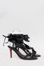 Isabel Marant Black Leather Wrap Heels Size 38