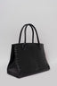 Prada Black Leather Diagramme Tote with Strap