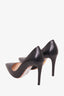 Prada Black Leather Pointy Toe Pumps Size 35.5
