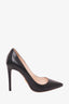 Prada Black Leather Pointy Toe Pumps Size 35.5