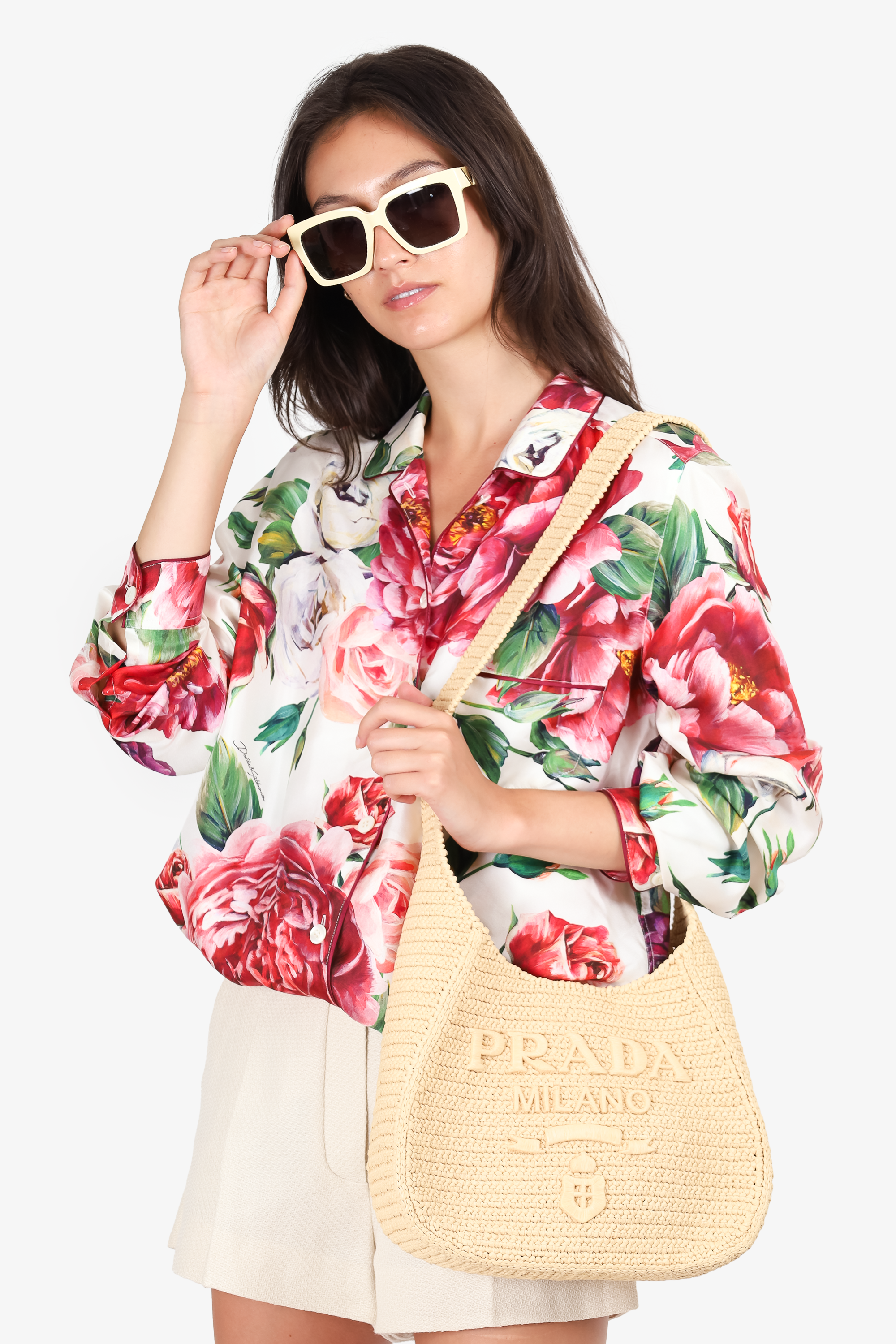 Prada Beige Logo-Embossed Raffia Shoulder Bag – Mine & Yours Prada Beige Logo-Embossed Raffia Shoulder Bag – Mine & Yours