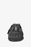 Prada Black Gaufre Leather Top Handle Bag
