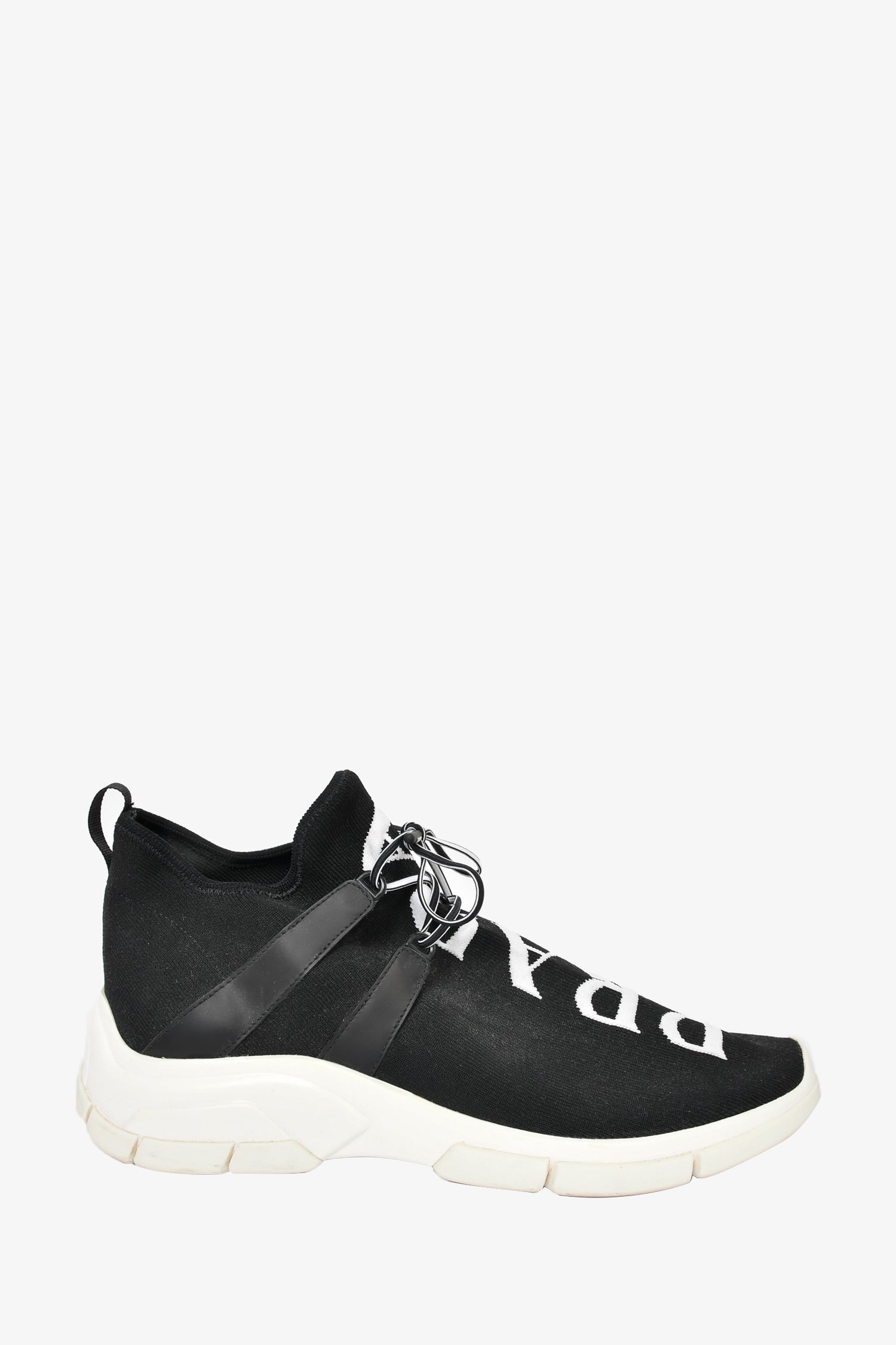 PRADA ブラックニットスニーカー Prada Black Knitted 'XY' Logo Sneakers sz 9 – Mine & Yours