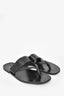 Prada Black Leather Strappy Sandals Size 8.5 Mens