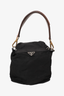 Prada Black Nylon Barcelona Top Handle Bag