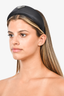 Prada Black Nylon Logo Puff Headband