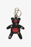 Prada Black/Red Leather Bear Bag Charm