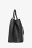 Prada Black  Saffiano Medium Cuir Double Bag with Strap