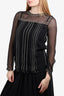 Prada Black Silk Sheer Mini Dress Size 38