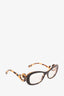 Prada Black/Tortoise Baroque Swirl Eyeglasses